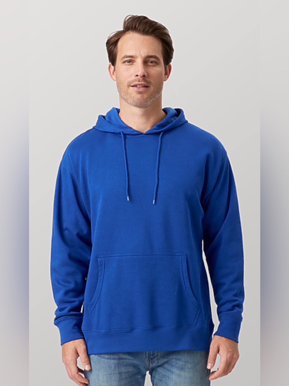 Uni-sex Royal Blue Pullover Hoodie
